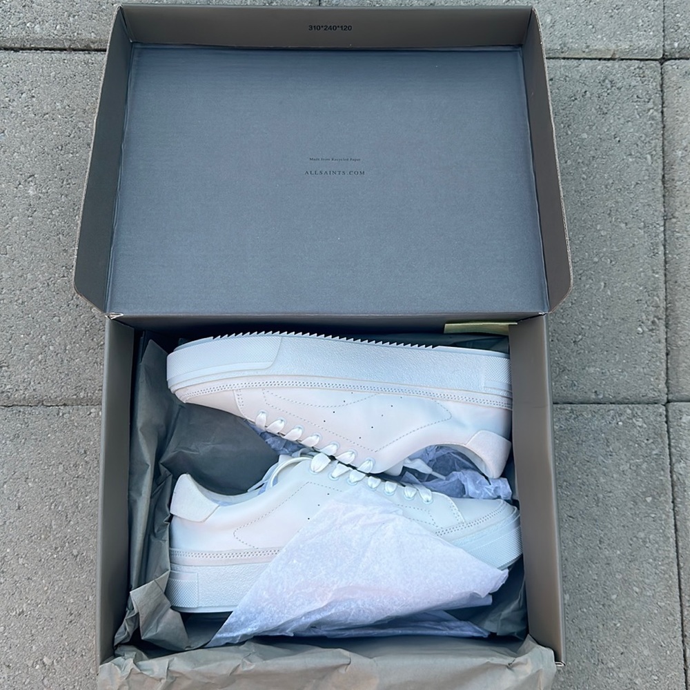 All Saints chalk white sneaker